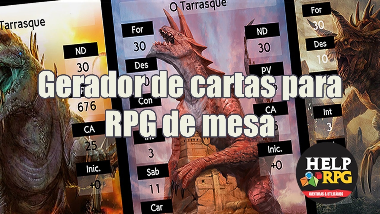 Gerador de cartas para RPG