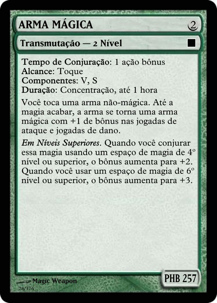 Gerador de cartas para RPG